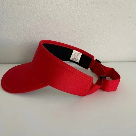 MLB Los Angeles Angels Baseball Red 47 Brand Adjustable Strap Embroidered Visor - Picture 2 of 5